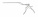 Байонетный нейрохирургические кусачки Kerrison из 2 частей, 23 см, 1 мм