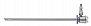 Тубус наружный, Ø 6,5 мм, грушевидной формы, 192 мм, с отводным краном