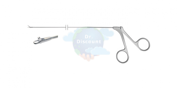 Щипцы полужесткие с прокалывателем, сквозной рез, одинарного действия, диаметр 5 Шр., без соединения Luer-Lock, рабочая длина 40 см